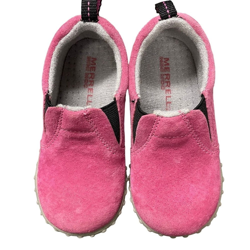 Girls Merrell Jungle Moc Slip-On Shoes Leather Size‎ 7